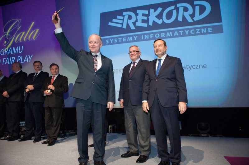 REKORD SI jest czterokrotnym laureatem statuetki - nagrody głównej konkursu Przedsiębiorstwo Fair Play